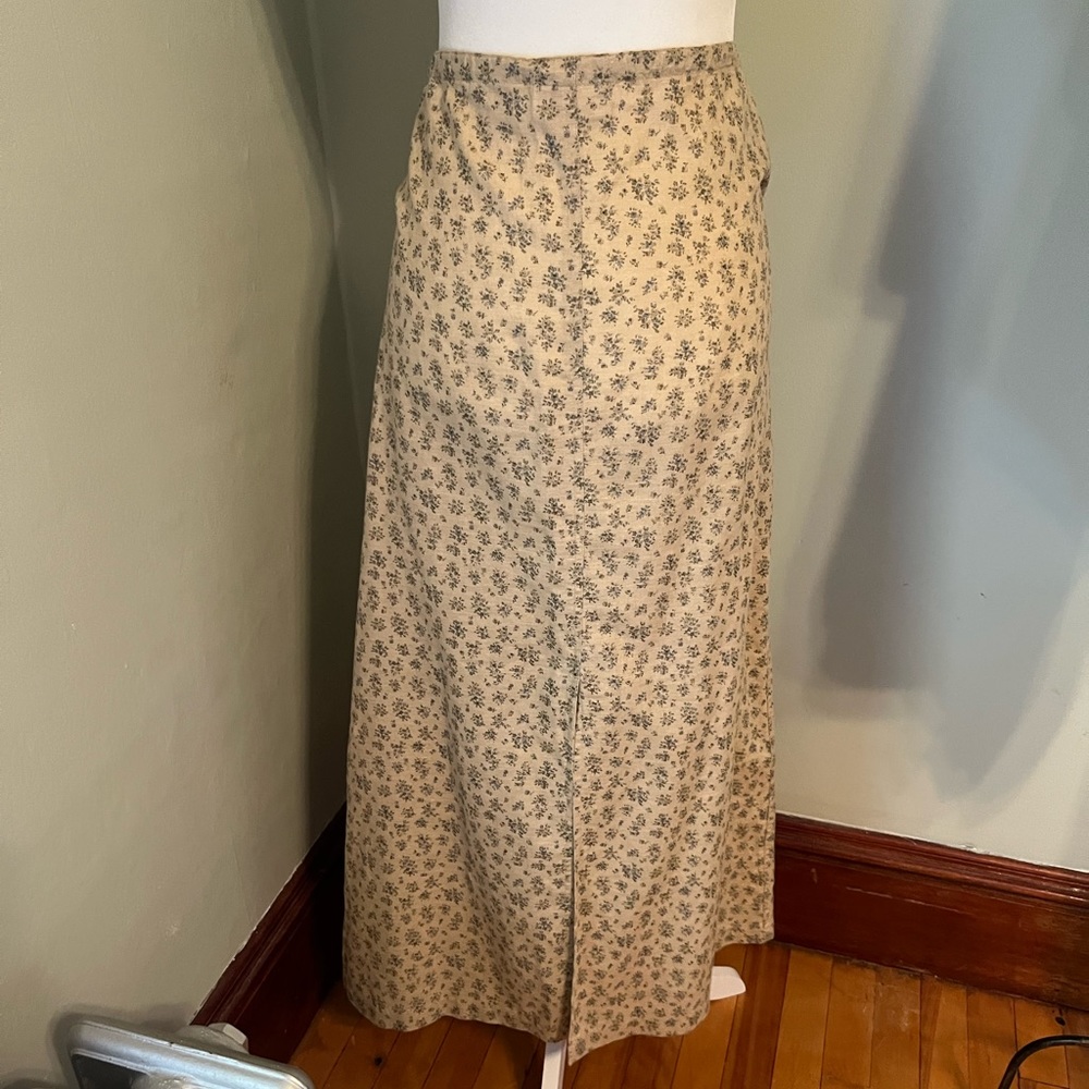 Liz Claiborne Linen adjustable skirt SZ 10 - Picture 3 of 7